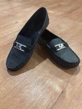 Michael Kors Black Signature MK Bit Loafers